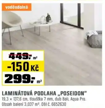 OBI Laminátová podlaha „poseidon" nabídka