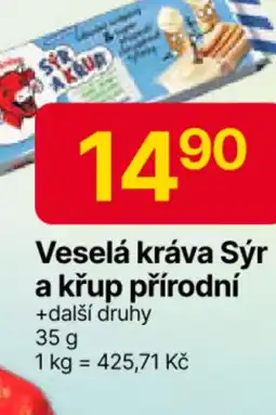 Hruška Veselá kráva Sýr a křup přírodni nabídka