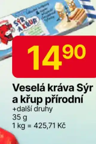 Hruška Veselá kráva Sýr a křup přírodni nabídka