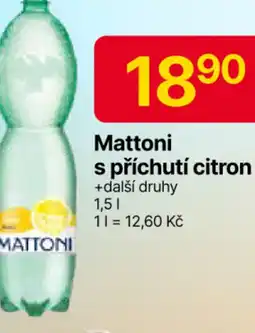 Hruška Mattoni s příchutí citron nabídka