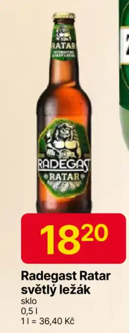 Hruška Radegast Ratar světlý ležák nabídka