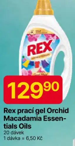 Hruška Rex prací gel Orchid Macadamia Essentials Oils nabídka