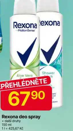 Hruška Rexona deo spray nabídka