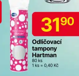 Hruška Odličovací tampony Hartman nabídka