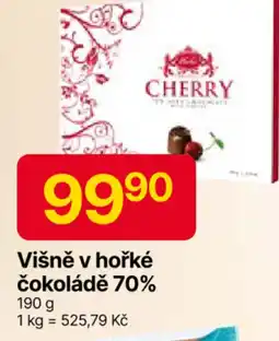 Hruška Višně v hořké čokoládě 70% nabídka