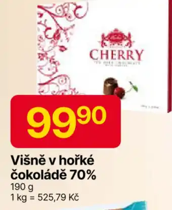 Hruška Višně v hořké čokoládě 70% nabídka