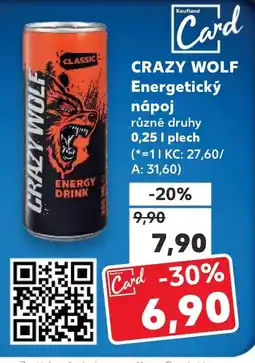 Trefa CRAZY WOLF Energetický nápoj nabídka