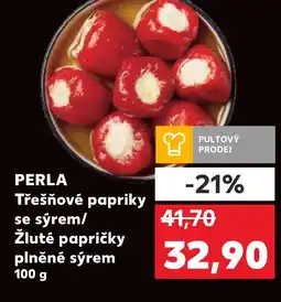 Trefa PERLA Třešňové papriky se sýrem/ Žluté papričky plněné sýrem nabídka