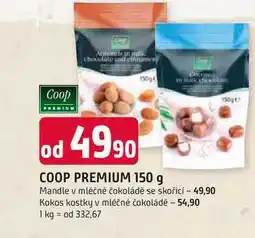 Trefa COOP PREMIUM 150 g Mandle v mléčné čokoládě se skořicí nabídka