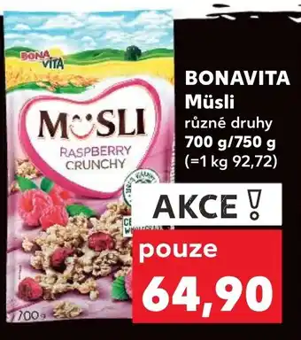 Trefa BONAVITA Müsli nabídka