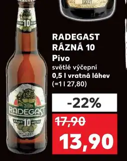 Trefa RADEGAST RÁZNÁ 10 Pivo nabídka