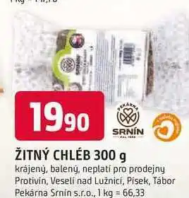 Trefa SRNIN ŽITNÝ CHLÉB 300 g krájený, balený nabídka