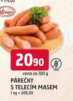 Trefa PÁREČKY S TELECÍM MASEM 100 g nabídka