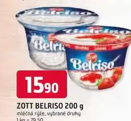 Trefa Zott Belriso mléčná rýže různé příchutě 200g nabídka