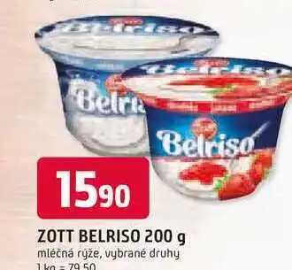 Trefa Zott Belriso mléčná rýže různé příchutě 200g nabídka