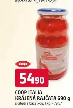 Trefa COOP ITALIA KRÁJENÁ RAJČATA 690 g nabídka