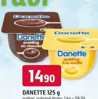 Trefa Danone Danette Mléčný dezert s vanilkovou příchutí 125g nabídka