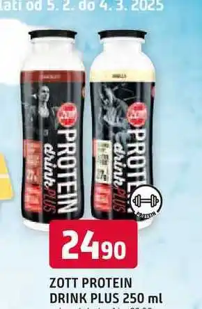 Trefa ZOTT PROTEIN DRINK PLUS 250 ml nabídka