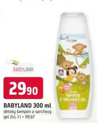 Trefa BABYLAND 300 ml dětský šampon a sprchový gel 2v1 nabídka