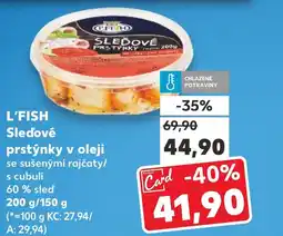 Trefa L'FISH Sleďové prstýnky v oleji nabídka