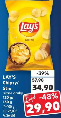 Trefa LAY'S Chipsy/ Stix nabídka