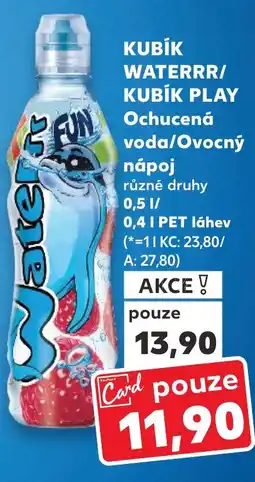 Trefa KUBÍK WATERRR/ KUBÍK PLAY Ochucená voda/Ovocný nápoj nabídka