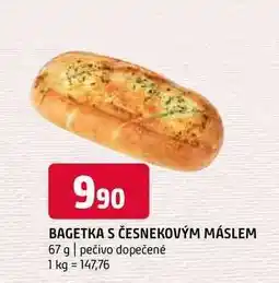 Terno Bagetka s česnekovým máslem 67 g pečivo dopečené nabídka