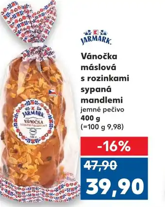 Trefa Vánočka máslová s rozinkami sypaná mandlemi nabídka