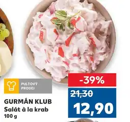 Trefa GURMÁN KLUB Salát à la krab nabídka