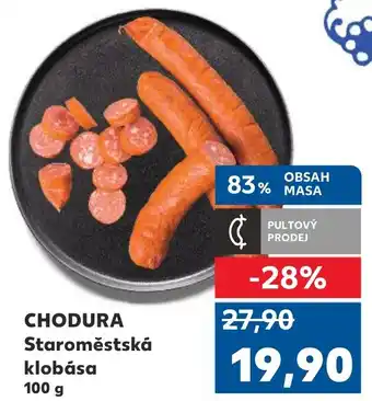 Trefa CHODURA Staroměstská klobása nabídka