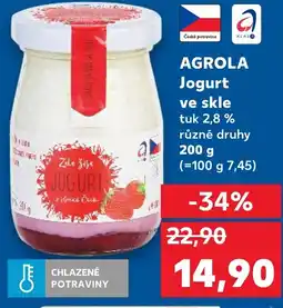 Trefa AGROLA Jogurt ve skle nabídka