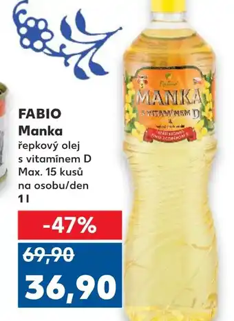 Trefa FABIO Manka řepkový olej nabídka