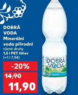 Trefa DOBRÁ VODA Minerální voda přírodní nabídka