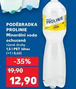 Trefa PODĚBRADKA PROLINIE Minerální voda ochucená nabídka