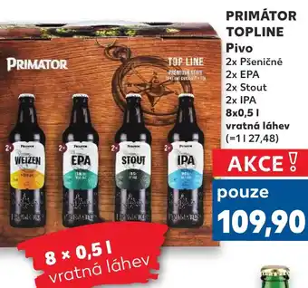 Trefa PRIMÁTOR TOPLINE Pivo nabídka