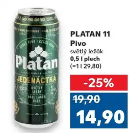 Trefa PLATAN 11 Pivo světlý ležák nabídka