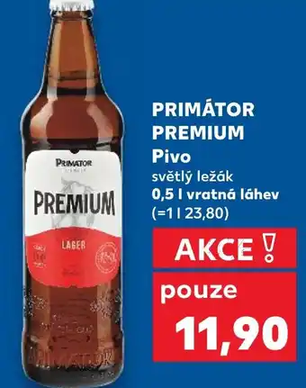 Trefa PRIMÁTOR PREMIUM Pivo nabídka