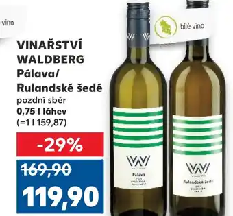 Trefa VINAŘSTVÍ WALDBERG Pálava/ Rulandské šedé nabídka