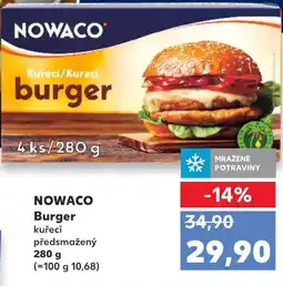 Trefa NOWACO Burger kuřecí předsmažený nabídka