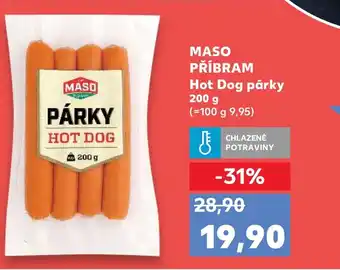 Trefa MASO PŘÍBRAM Hot Dog párky nabídka