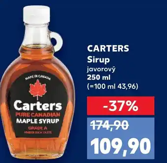 Trefa CARTERS Sirup javorový nabídka