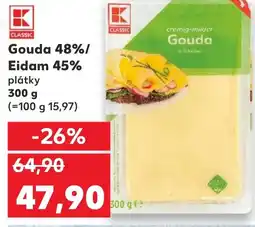 Trefa Gouda 48%/ Eidam 45% plátky nabídka