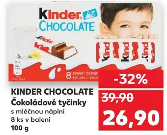 Trefa KINDER CHOCOLATE Čokoládové tyčinky nabídka