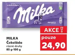 Trefa MILKA Čokoláda nabídka