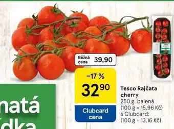 Tesco Tesco Rajčata cherry, 250 g, balená nabídka