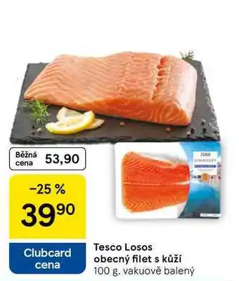 Tesco Tesco Losos obecný filet s kůží, 100 g nabídka