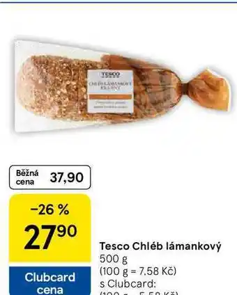 Tesco Tesco Chléb lámankový, 500 g nabídka