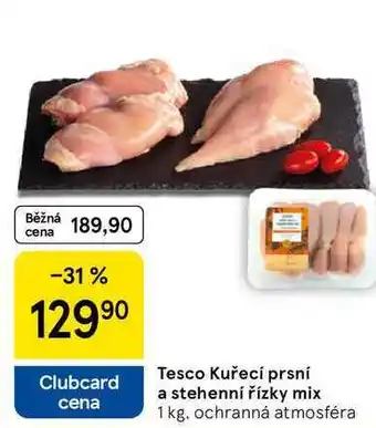 Tesco Tesco Kuřecí prsní a stehenní řízky mix, 1 kg nabídka