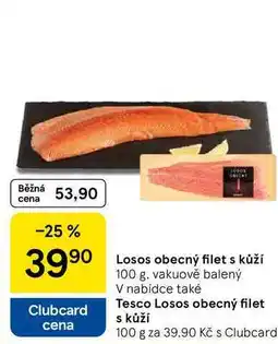 Tesco Losos obecný filet s kůží, 100 g nabídka