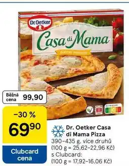 Tesco Dr. Oetker Casa di Mama Pizza, 390-435 g, více druhů nabídka